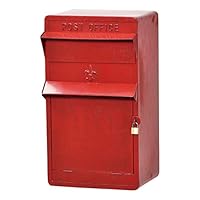 スリムポスト ヴィンテージ イエロー　アンティーク加工のポスト幅27高さ48 スリムポスト ヴィンテージ イエローアンティーク加工のポスト幅